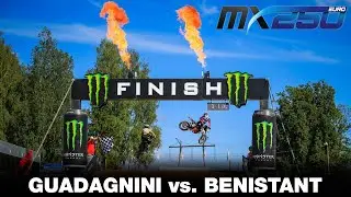 Guadagnini vs. Benistant - EMX250 Race 2 - Round of Latvia 2020 #motocross