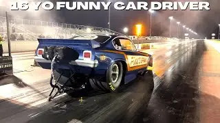 MY FIRST NIGHT RUNS IN A NITRO FUNNY CAR!