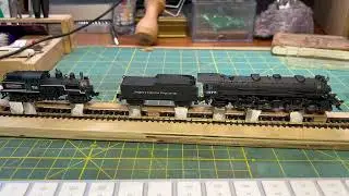 N Scale Test Rig with Bachmann NP 2-6-6-2 Mallett and Atlas