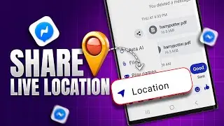 Как поделиться текущим местоположением в Messenger для Android | Руководство по обмену местополож...