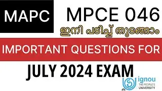 Ignou mpce 046 important questionsfor june  2024 exam//important topic of 046  of mapc