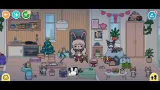 Toca World Rainy Christmas Morning with Bunny! 🎄🌧️🐰✨
