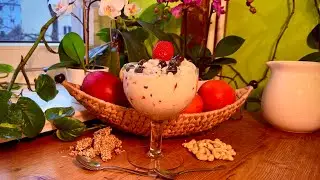 Клубнично-черничный йогурт на кешью-молоке с кокосовой гречневой гранолой ~ Возьмите 3
