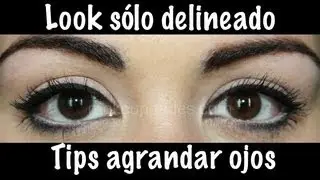 Look sólo Delineado + Tips para agrandar los ojos