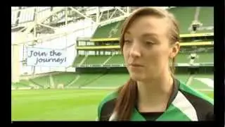 Launch of Women's National League. Louise Quinn Interview