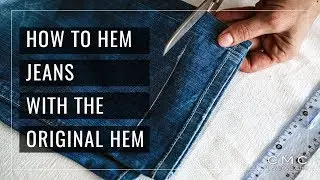 How to Hem Jeans With the Original Hem | Cover Me Chic