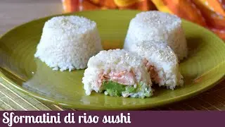Sformatini di riso sushi