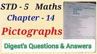 Std. 5 Maths Lesson 14 Pictographs Digest's Workbook Answers Maharashtra Board