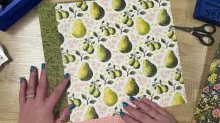 How to make a Double Diamond Fold Card using Perfectly Pears from Stampin' Up!