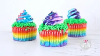 UNICORN POOP RAINBOW CUPCAKES || Rainbow Cupcakes