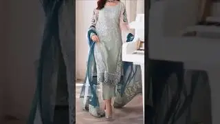 Latest Party wear dress design 2025/Net fabric suit design #shorts #shortvideo #partywear #fashion