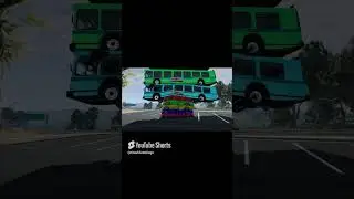 Mixed Colour Cars and Buses Fall Crash - BeamNG.Drive