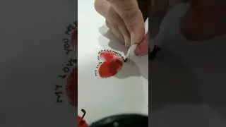 satisfying fingerprint heart #shortvideo #art #shorts
