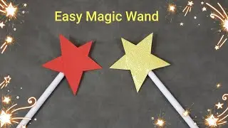 How to make Easy paper Magic Wand, Christmas crafts
