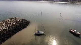 Rhos on Sea Harbour Aerial footage