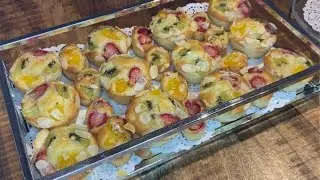 mini cakjes met fruit heerlijk / ميني كيك بالفواكه خفيف و هشيش بمكونات بسيطة وسهل التحضير #food