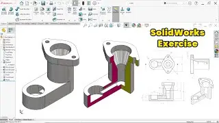 Упражнение SolidWorks для начинающих | Легкое создание 3D-детали