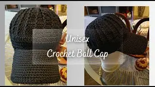 Classic Unisex Ball Cap #crochet #crochettutorial #diy #crochetballcap