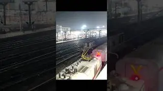 Cinematic Vibe: Prayagraj Junction: A Peaceful Night View 🌙🚂 #prayagraj #nightvibes #shorts