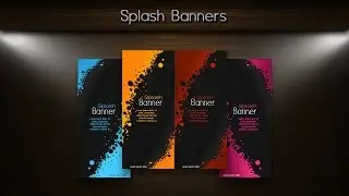 Photoshop Tutorial Simple Technic Splash Banner