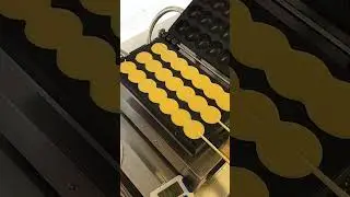 Hugely delicious smiling egg waffle