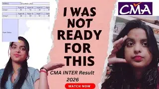 👉 After 3 Attempts&hellip; I Finally Cleared Both Groups | CMA Inter Result 2026 😭✨