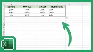 C&oacute;mo Convertir May&uacute;sculas a Min&uacute;sculas en Excel - Gu&iacute;a Completa