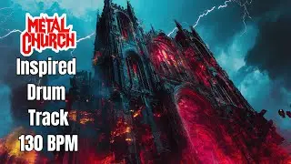 130 BPM Heavy Metal Drum Backing Track - Metal Church Style