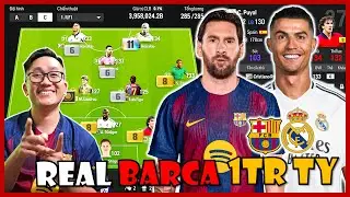 Cầm 1,000,000 Tỷ ACC Ch&iacute;nh I Love X&acirc;y Dựng Si&ecirc;u Đội H&igrave;nh REAL MADRID Mix BARCELONA: RONALDO & MESSI