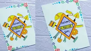 Labour Day card|Labour Day card Making|Labour Day Easy card|Easy Labour Day card|world Labour Day