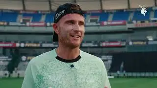 Jayden Lennox in India with the BLACKCAPS