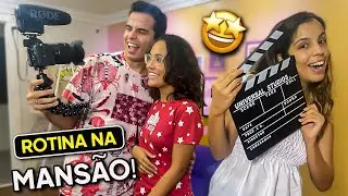 NOSSA ROTINA DE GRAVAÇÃO NA MANSÃO COM RAFA E LUIZ  (DEU TUDO ERRADO)