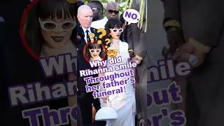 Why did Rihanna smile throughout her father's funeral? #celebrity #Rihanna #Ronald Fenty