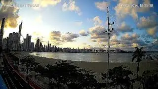 ORLA DE BALNE&Aacute;RIO CAMBORI&Uacute; AO VIVO | VISTA PANOR&Acirc;MICA | PARQUE UNIPRAIAS