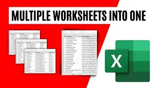 How to Combine Multiple Worksheet into One Worksheet