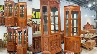TỦ GÓC ĐỤC TAY | TỦ GÓC TRƠN CHỌN VÂN - Hai Sản Phẩm Cực Kì Dày Dặn Và Đỉnh Cao