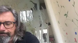 Painting a mural in foyer