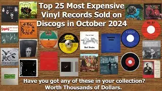 Top 25 Most Expensive Vinyl Records Sold On Discogs October 2024