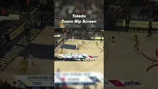 Toledo using horns to get into a zoom rip screen #collegebasketball #basketballsets