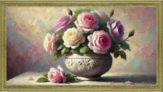 Elegant Rose Arrangement | Frame TV Art | 2 Hours of Timeless Floral Art