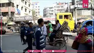 Images of police in Bangladesh amid garment workers' strikes