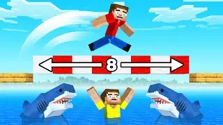 My Best Friend Challenged Me To Minecraft Parkour!