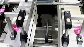 Corner sealing labels folding labeler equipment for boxes trays 3 sides label applicator