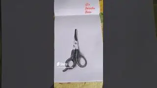 Realistic Scissor... Like subscribe and share..shorts##art##