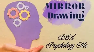 Mirror drawing psychology practical file! #BEd #mirrordrawing #psychology #practicalfile