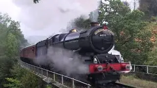 GWR King Class No.6023 'King Edward II' southbound at Water Ark [NYMR 2019]