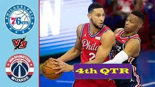 Philadelphia 76ers vs. Washington Wizards 4th Quarter Game 2 | NBA Playoffs 2021