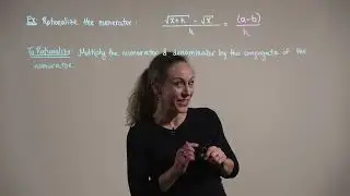 Rationalizing the Numerator (Example 1)