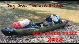 Part one,  of two Day Red River Kayak trip , found old Bridge & waterfall