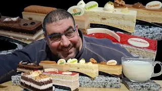 الاكيل تحدي نصف دستة جاتوه كراميل جاتوه ليمون 🍋 جاتوه لوتس جاتوه بونتي جاتوه فراولة 🍓 جاتوه شيكولاتة